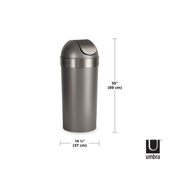 Bote de basura Venti Pewter Umbra 086758-480-REM 028295261944