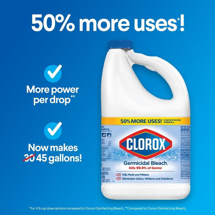 Cloro Germicida Concentrado Clorox 121 oz Clorox 1005777 044600324296