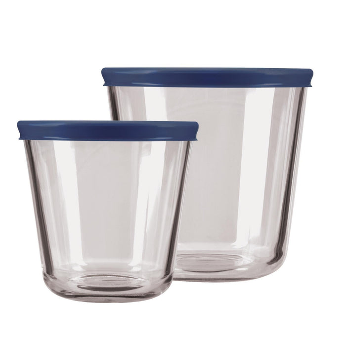 Contenedores redondos altos con tapas 4 Piezas Anchor Hocking 13175AHG17 076440131758