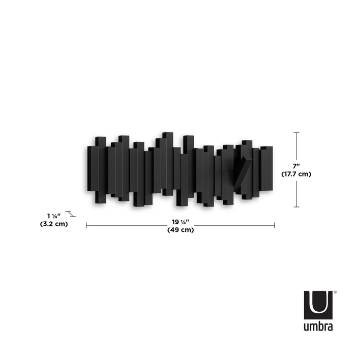 Percha múltiple plegable Sticks Negro Umbra 318211-040-REM 028295280266