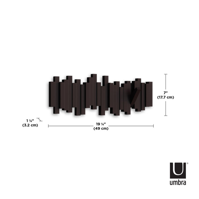 Percha múltiple plegable Sticks Espresso Umbra 318211-213-REM 028295356848