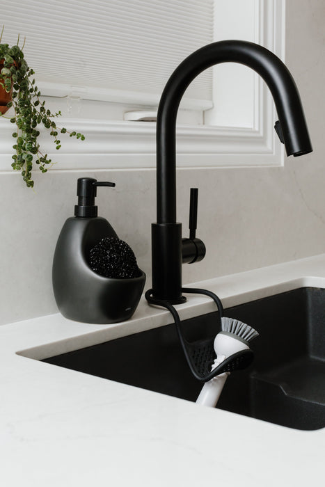 Dispensador de jabón líquido con esponja Joey Negro Umbra 330750-040 028295133326