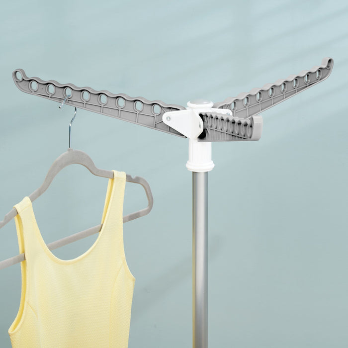 Tendedero Vertical Retractil Brezio de 2 Niveles iDesign 41686 081492416869