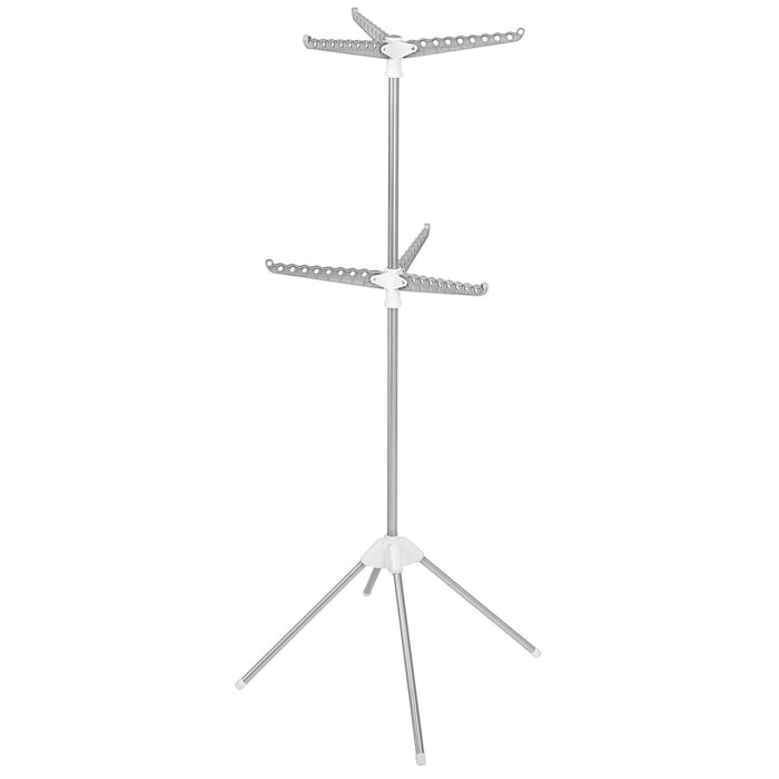 Tendedero Vertical Retractil Brezio de 2 Niveles iDesign 41686 081492416869