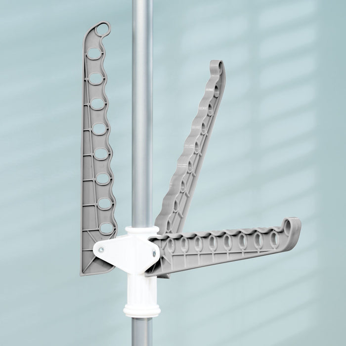 Tendedero Vertical Retractil Brezio de 2 Niveles iDesign 41686 081492416869