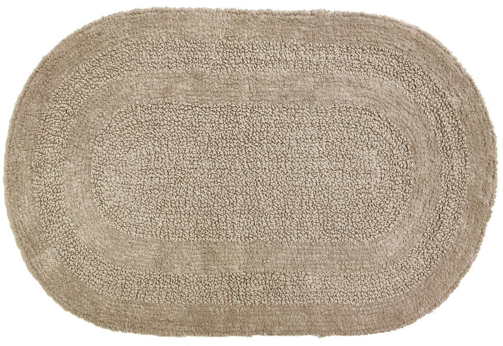 Tapete para Baño Serene Oval Taupe Moda at Home 454545 814334060582