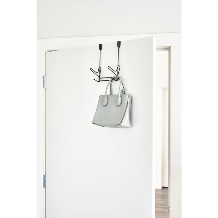 Perchero Doble para Puerta Yori Negro Mate iDesign 54687 081492546870