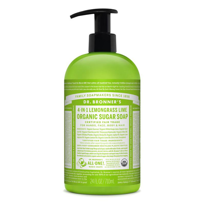 Jabón Orgánico para Manos y Cuerpo Dr. Bronner's Lima Limón 24 oz Dr. Bronner's 8039368 018787960059