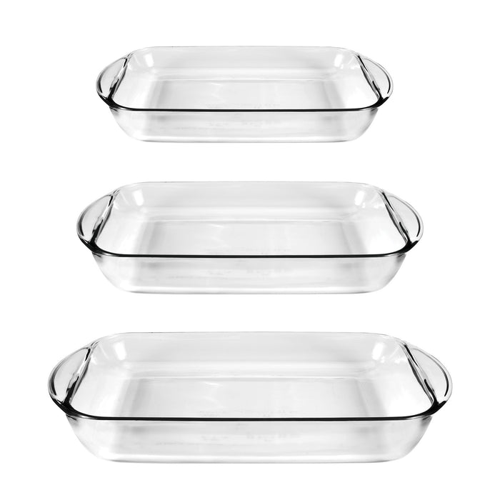 Refractarios de Vidrio 3 Pzs 2 / 3 / 4 Qt Anchor Hocking 91079 076440910797