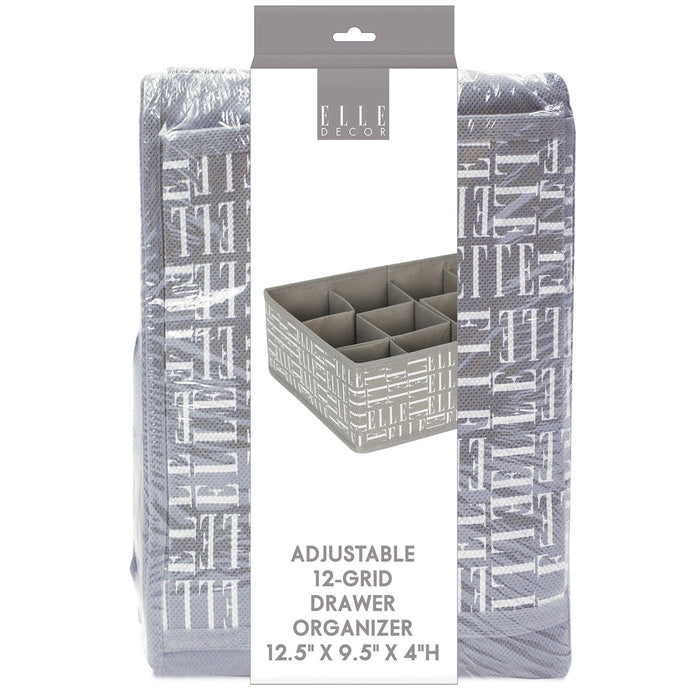 Gaveta Organizadora Cuadriculada de Tela Elle Décor ELD33106 687929331066