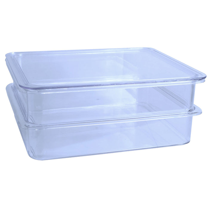 Bandeja Organizadora de Refrigerador Apliable con Tapa 2" 2 Pz Fridgemate FGM24463 687929244632