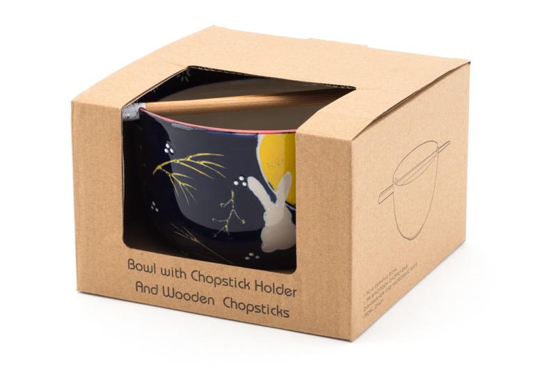 Tazón Japones Con Palillos Luna  Fuji Merchandise SF625-5066 4539429156280