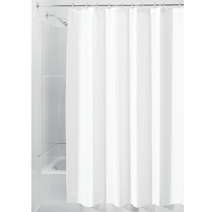 Cortina de ducha con volantes de encaje blanco sólido, cortinas de baño  impermeables de poliéster, ganchos de níquel, decoración de baño, moda  europea - AliExpress