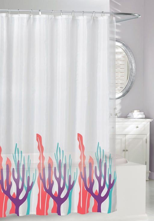 Cortina para Baño Coral Moda at Home 255179 814334066980