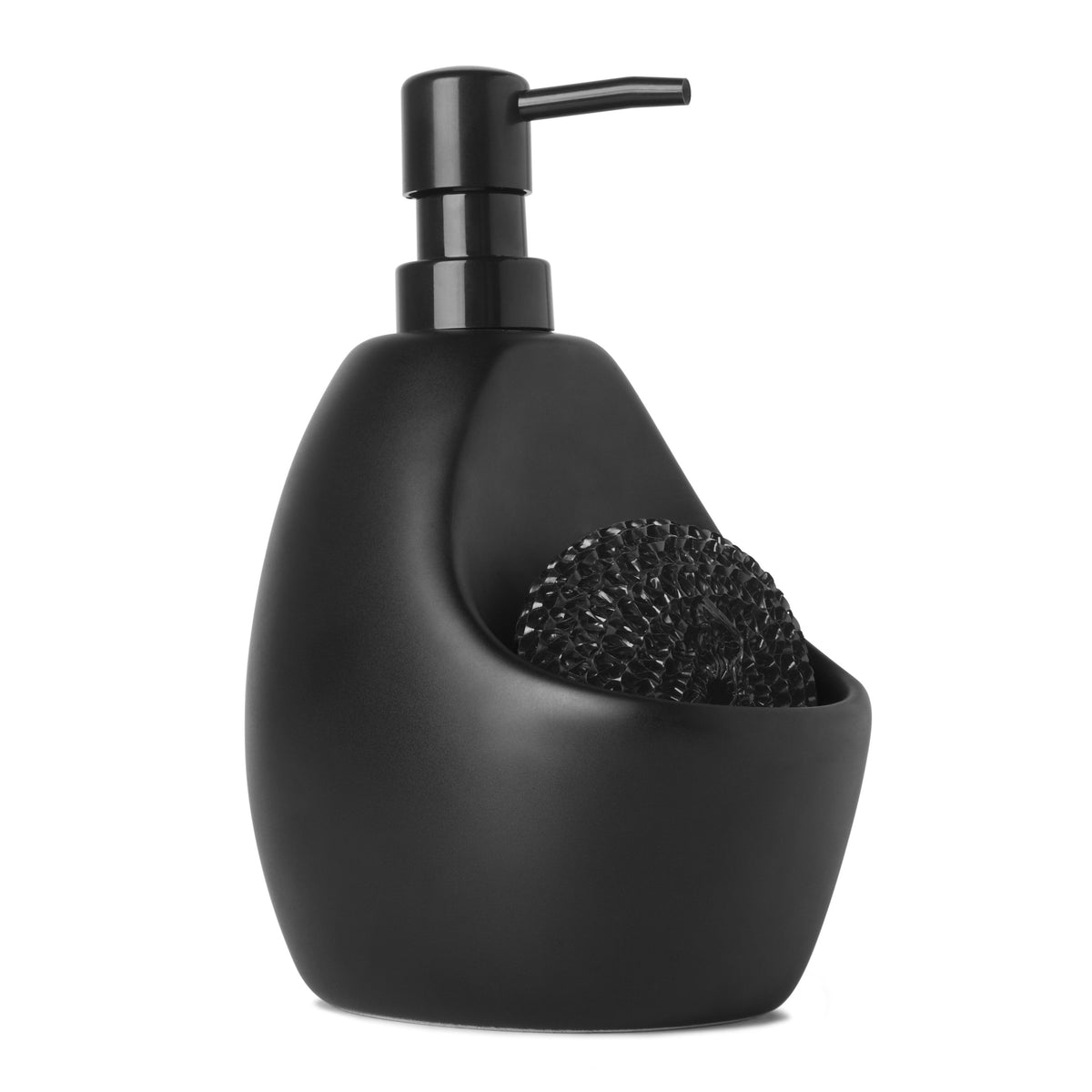 Dispensador de jabón de pared LINEA Zack - color negro - contenido 190 ml