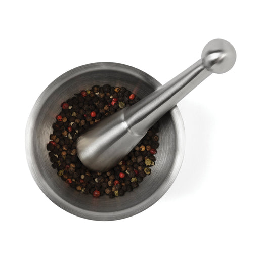 Mortero y Maja 4.7"X 3.3" Acero Inoxidable Fox Run 3860 030734038604