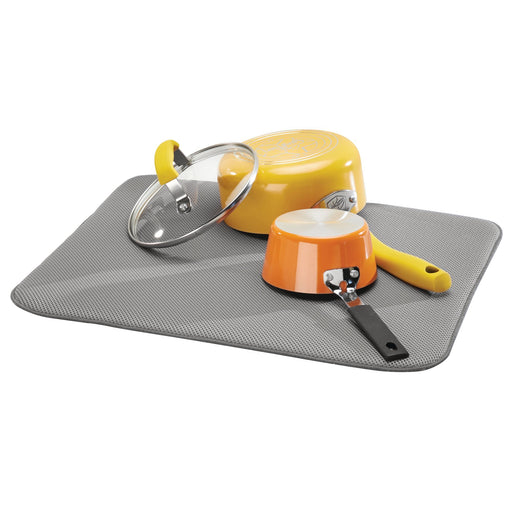 Escurridor de platos de tapete iDry Grande Gris iDesign 41241 081492412410