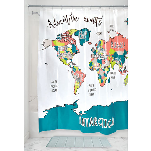 Cortina de Baño Adventure Map iDesign 74850 081492748502