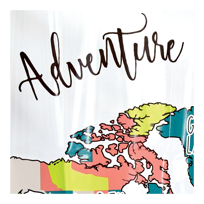 Cortina de Baño Adventure Map iDesign 74850 081492748502