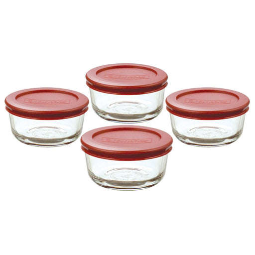 Contenedores redondos con tapas 8 Piezas Anchor Hocking 91553L20 076440915532