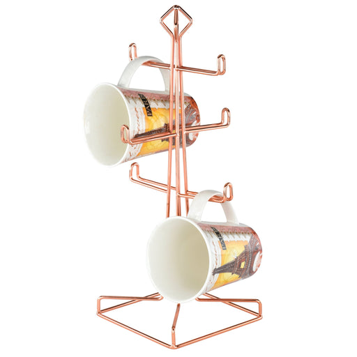 Soporte Organizador de Tazas Rose Gold Elle Décor ELD33042 687929330427