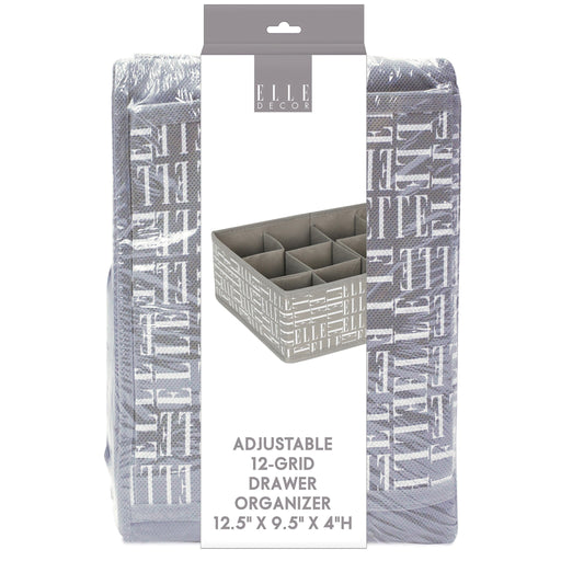 Gaveta Organizadora Cuadriculada de Tela Elle Décor ELD33106 687929331066
