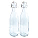 Botellas de Vidrio con Tapa Swing 2 Pz Eurohome EW65070 687929650709