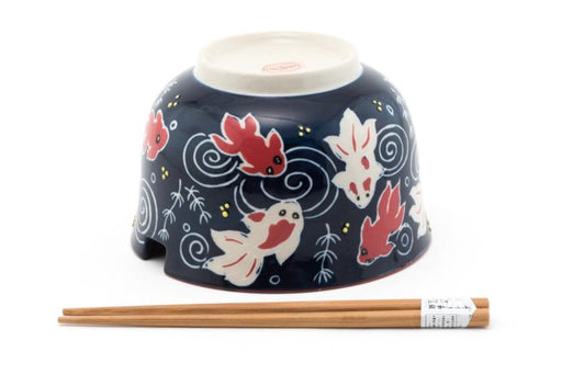Tazón Japones Con Palillos Koi Fuji Merchandise SF625-5157 4539429156273