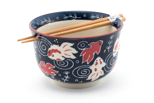 Tazón Japones Con Palillos Koi Fuji Merchandise SF625-5157 4539429156273